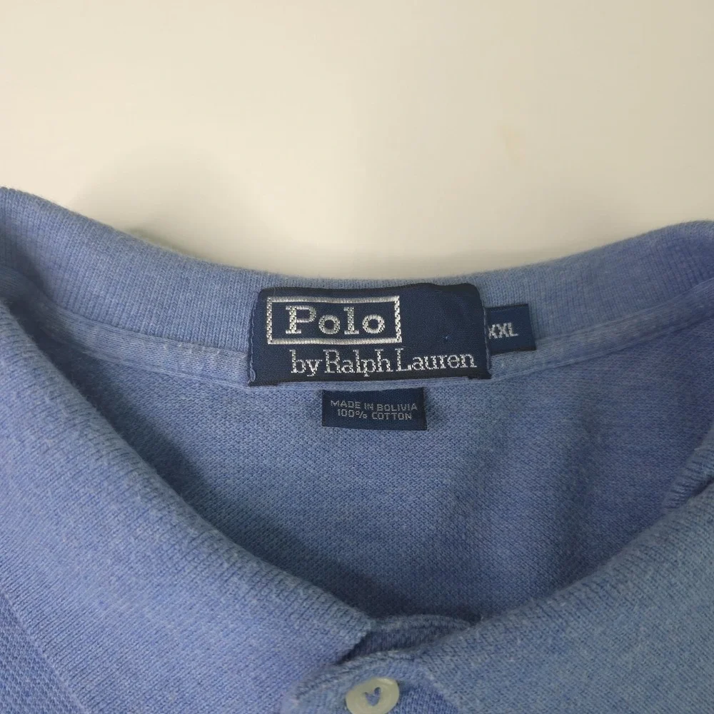 Polo by Ralph Lauren Mens Polo Shirt Size XXL Blue Sky Pony Casual Short Sleeve